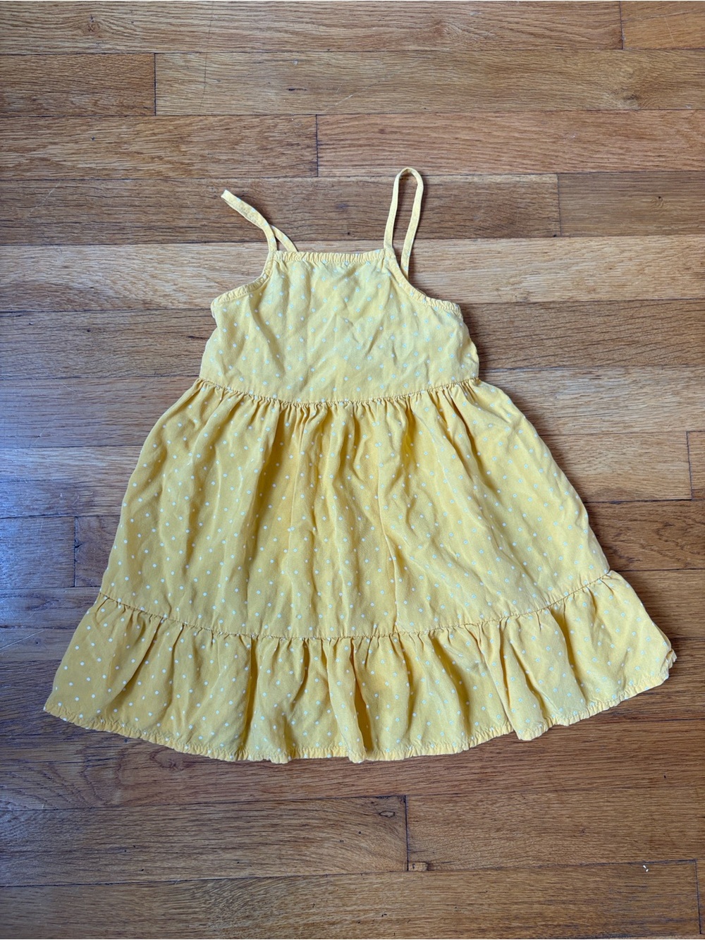 Old Navy Yellow Polka Dot Spaghetti Strap Sundress